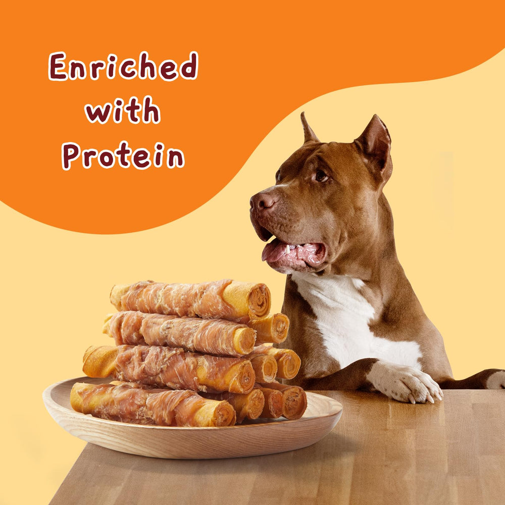 Jungle Calling Smoked Chicken Wrapped Rawhide Rolls training rewards inspire interactive sessions