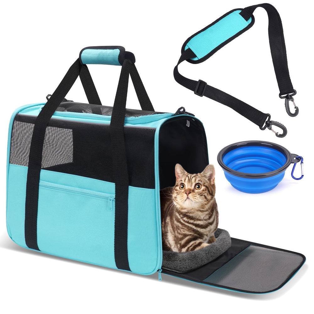 JUNGYOON Premium Cat Carrier front view shows airline-approved in-cabin design