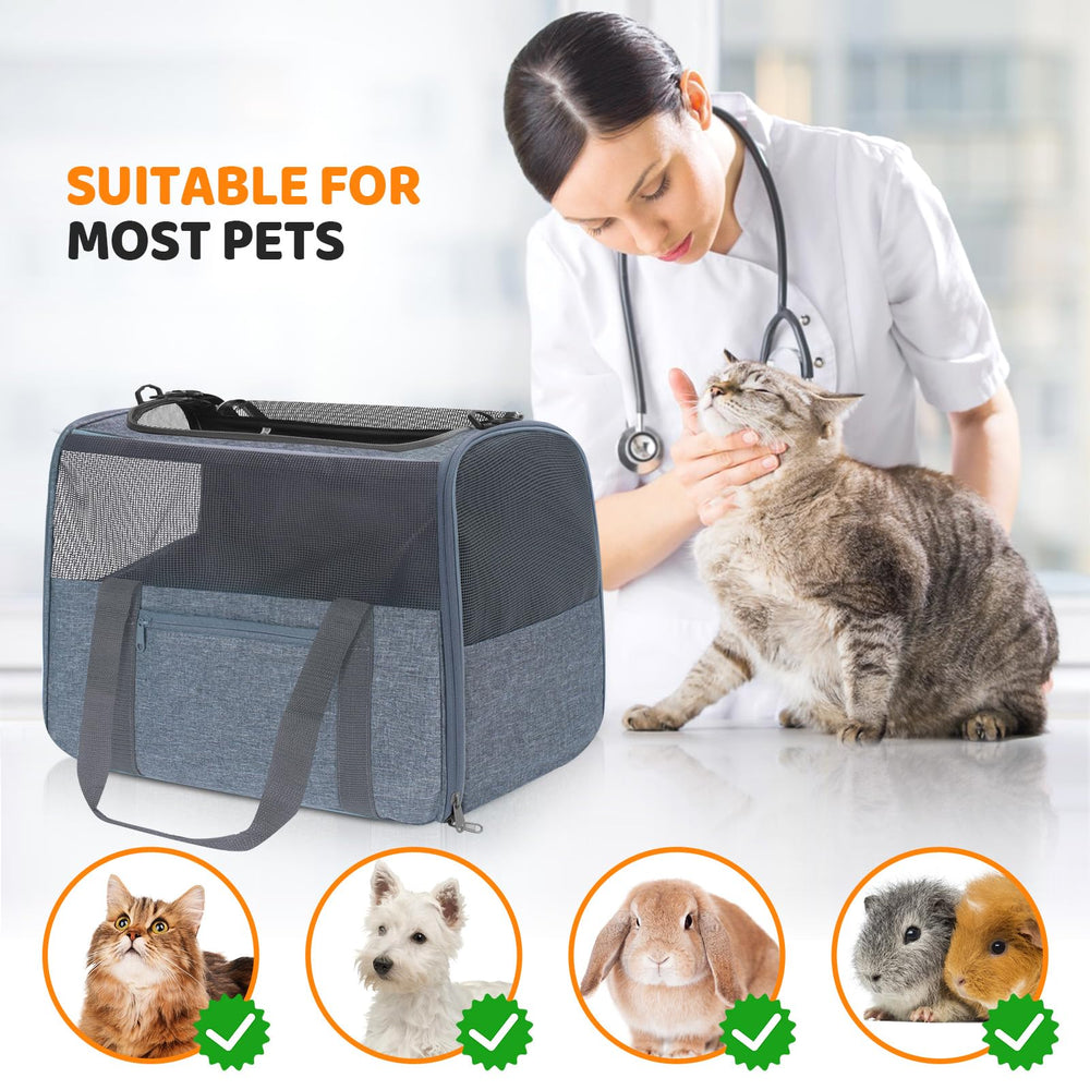 JUNGYOON Premium Cat Carrier open top for easy loading of pet