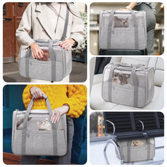 JUNGYOON Premium Cat Carrier plush pad offers cozy comfort during travel