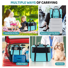 JUNGYOON Premium Cat Carrier shoulder straps enable hands-free portability