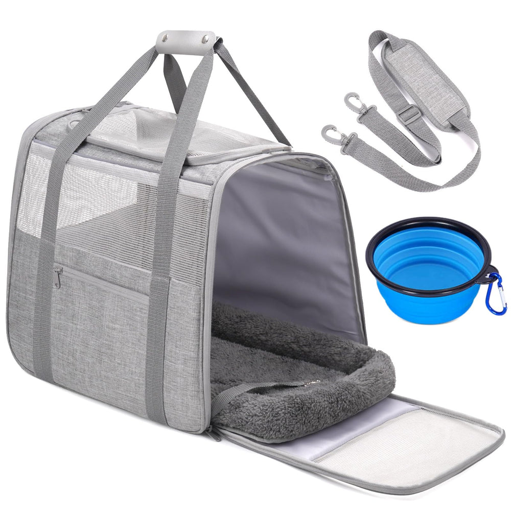 JUNGYOON Premium Cat Carrier top opening aids easy loading and unloading for nervous pets