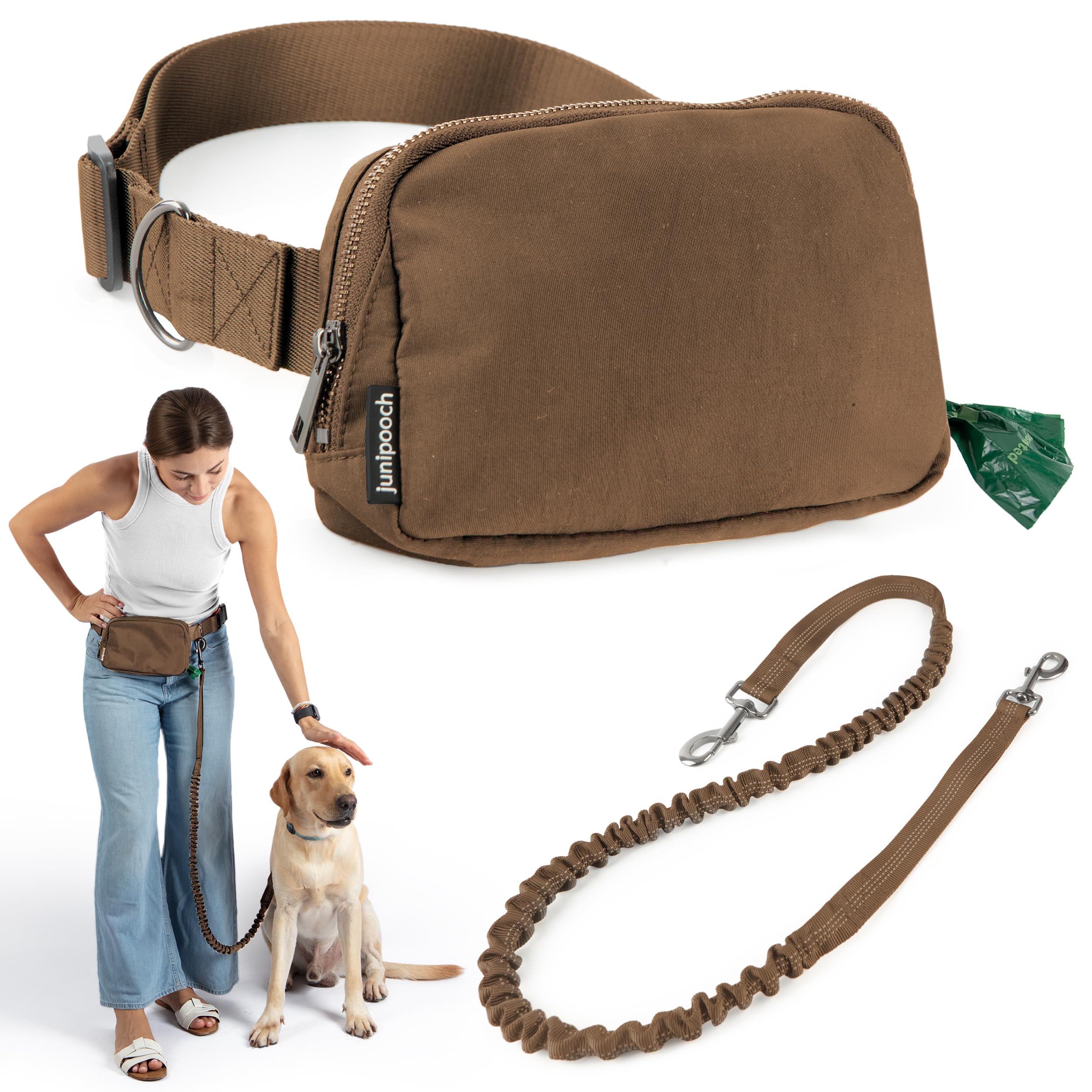 Junipooch available in black, ivory, and caramel to match any outfit.