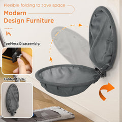 JUNSPOW basketball-frame encourages climbing and play with a lightweight bell ball