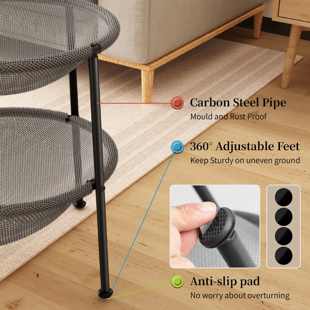 JUNSPOW cat bed anti-slip mats four feet prevent wobble for safe lounging