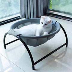 JUNSPOW cat bed indoors outdoors offers durable comfort for all-weather lounging.