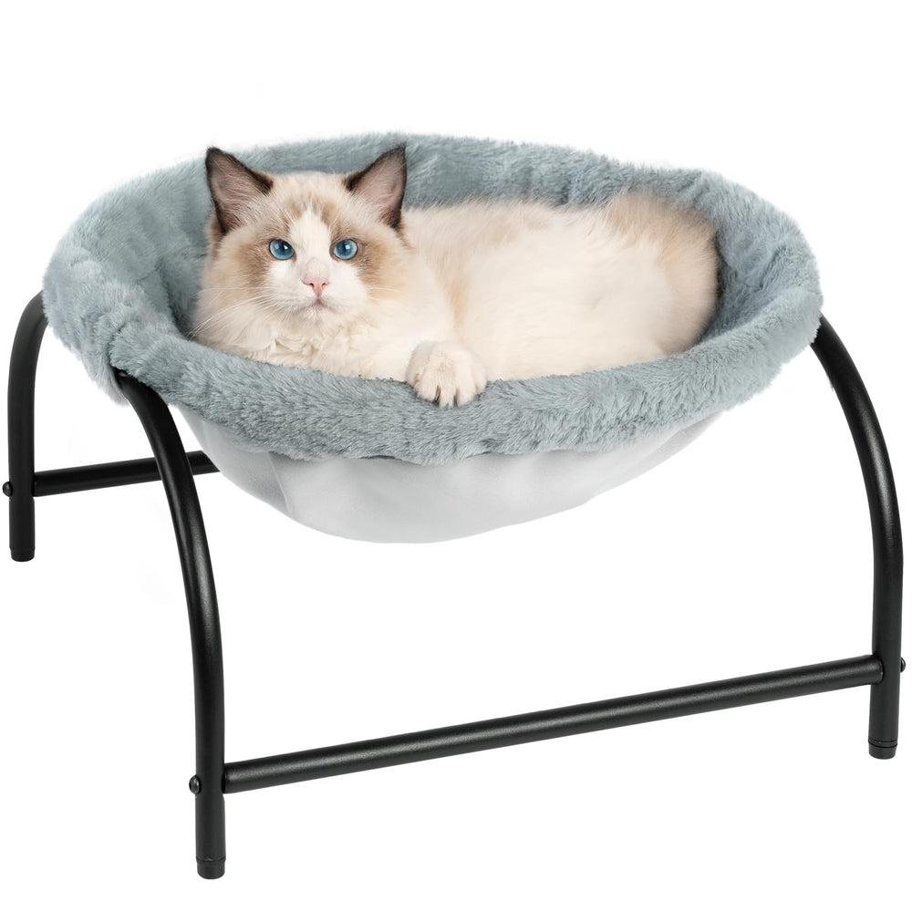 JUNSPOW cat bed teddy velvet warmth for winter cozy naps