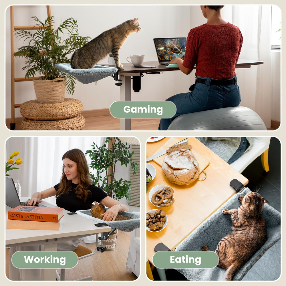 JUNSPOW machine washable fabric keeps cat bed fresh.