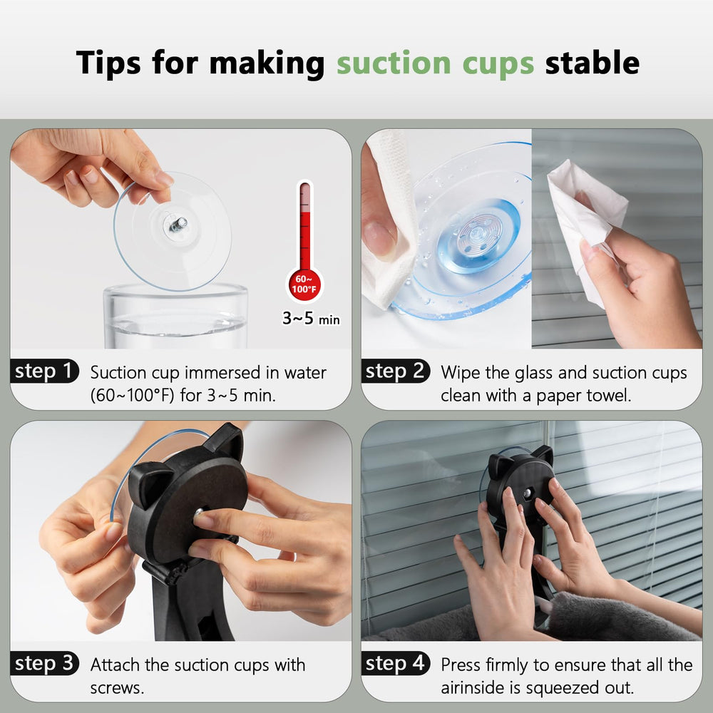 JUNSPOW cat window perch shown folded for discreet storage.