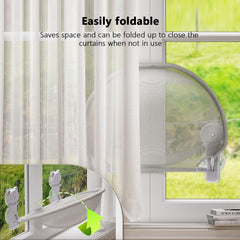 JUNSPOW cat window perch mesh cover keeps cat cool during perched moments