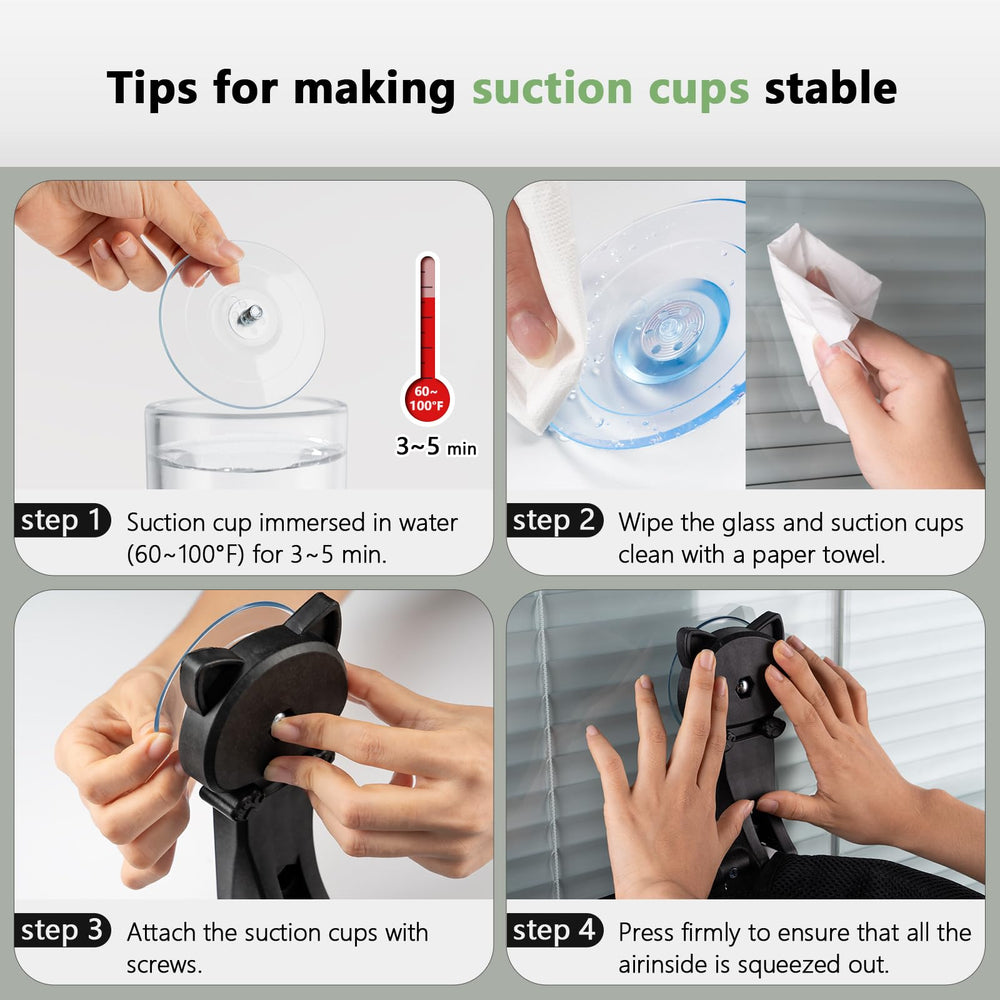 JUNSPOW pre-installation tip image shows easy secure mounting steps.