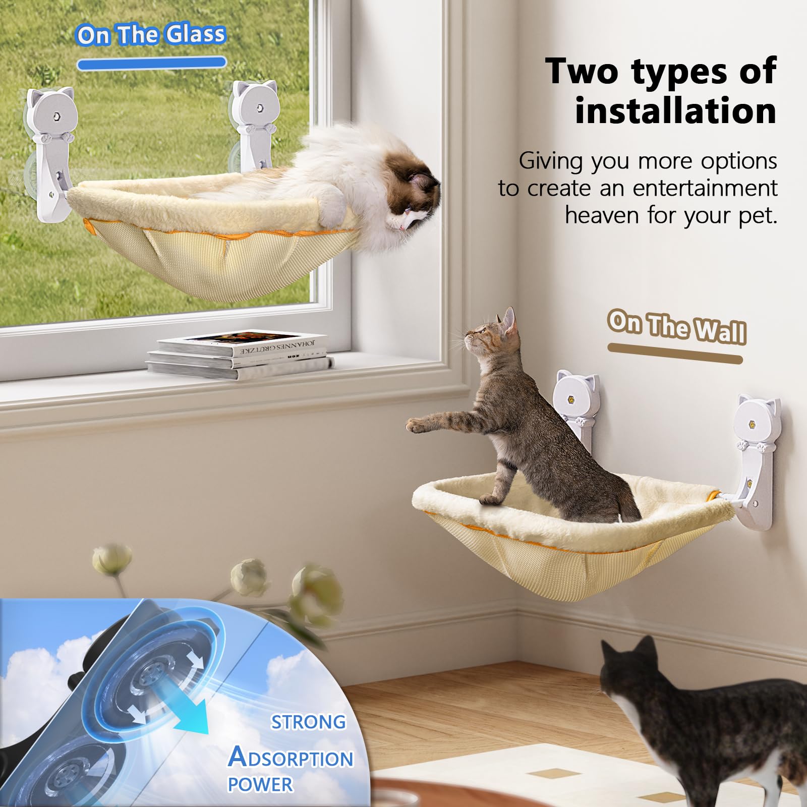 JUNSPOW suction cups secure to glass, preventing slips during use.