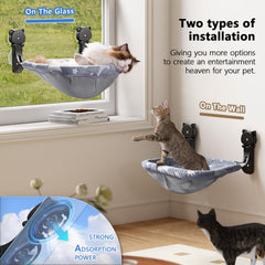 JUNSPOW foldable window hammock saves space and stores flat when not in use