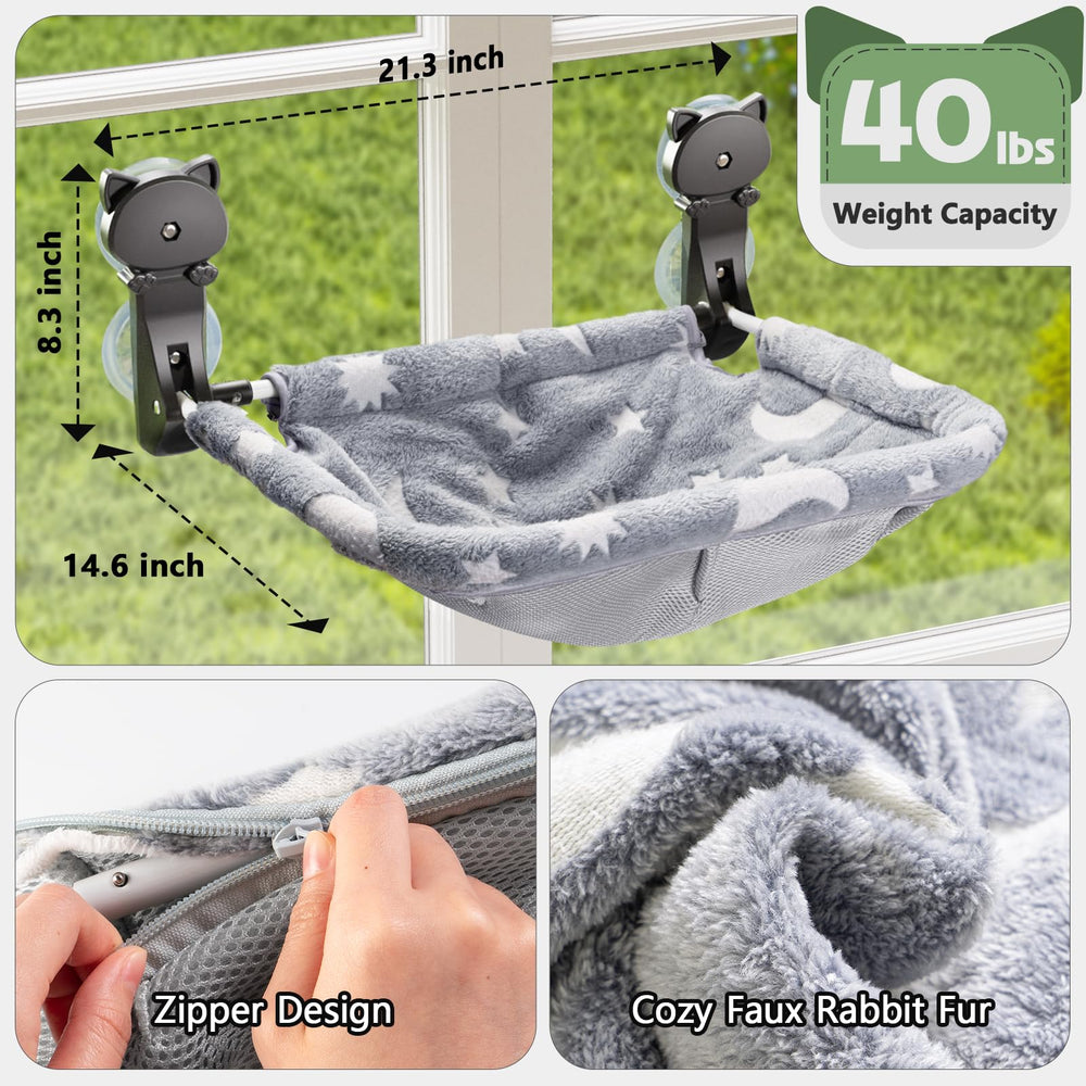 JUNSPOW four-suction-cups ensure stable mounting without wall damage