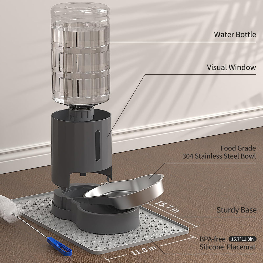 JUNSPOW gravity mechanism, no electricity required for automatic refills.