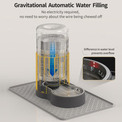JUNSPOW stainless steel bowl close-up, durable and safe drinking water.