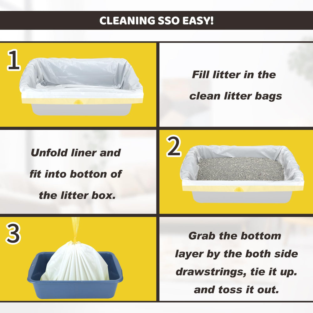 Juomid drawstring liners offer mess-free disposal.