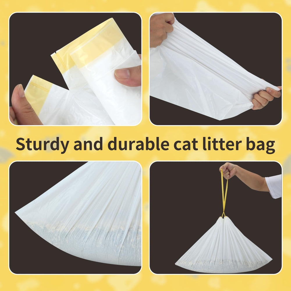 Juomid liners fit standard litter boxes for thorough coverage.