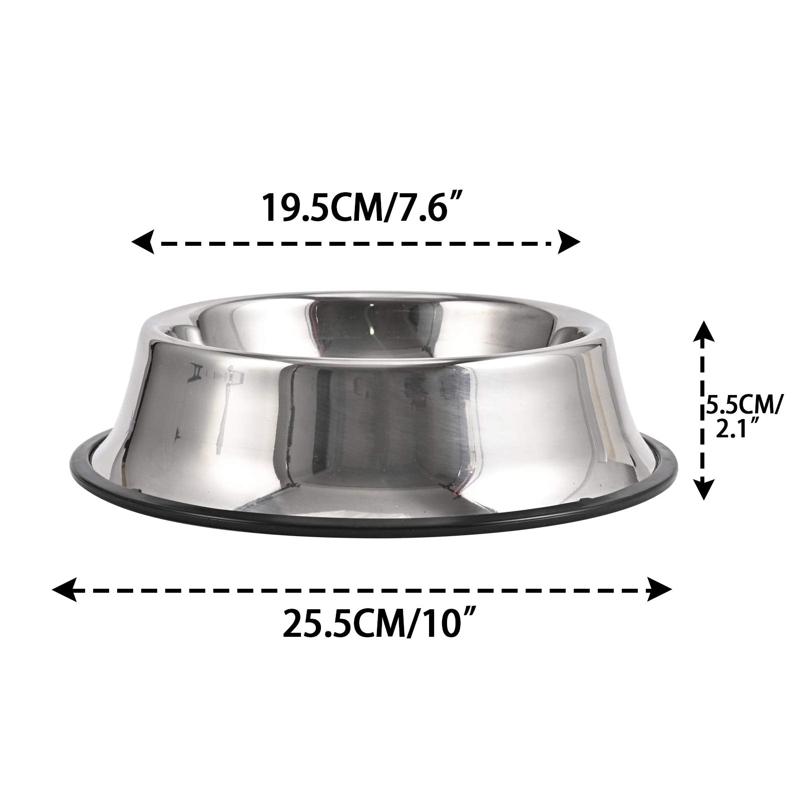 Juqiboom mirror-finish dog bowls provide hygienic, easy-to-clean eating.