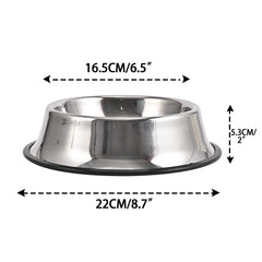 Juqiboom dog bowl with mirror finish presents a clean look and easy cleaning.