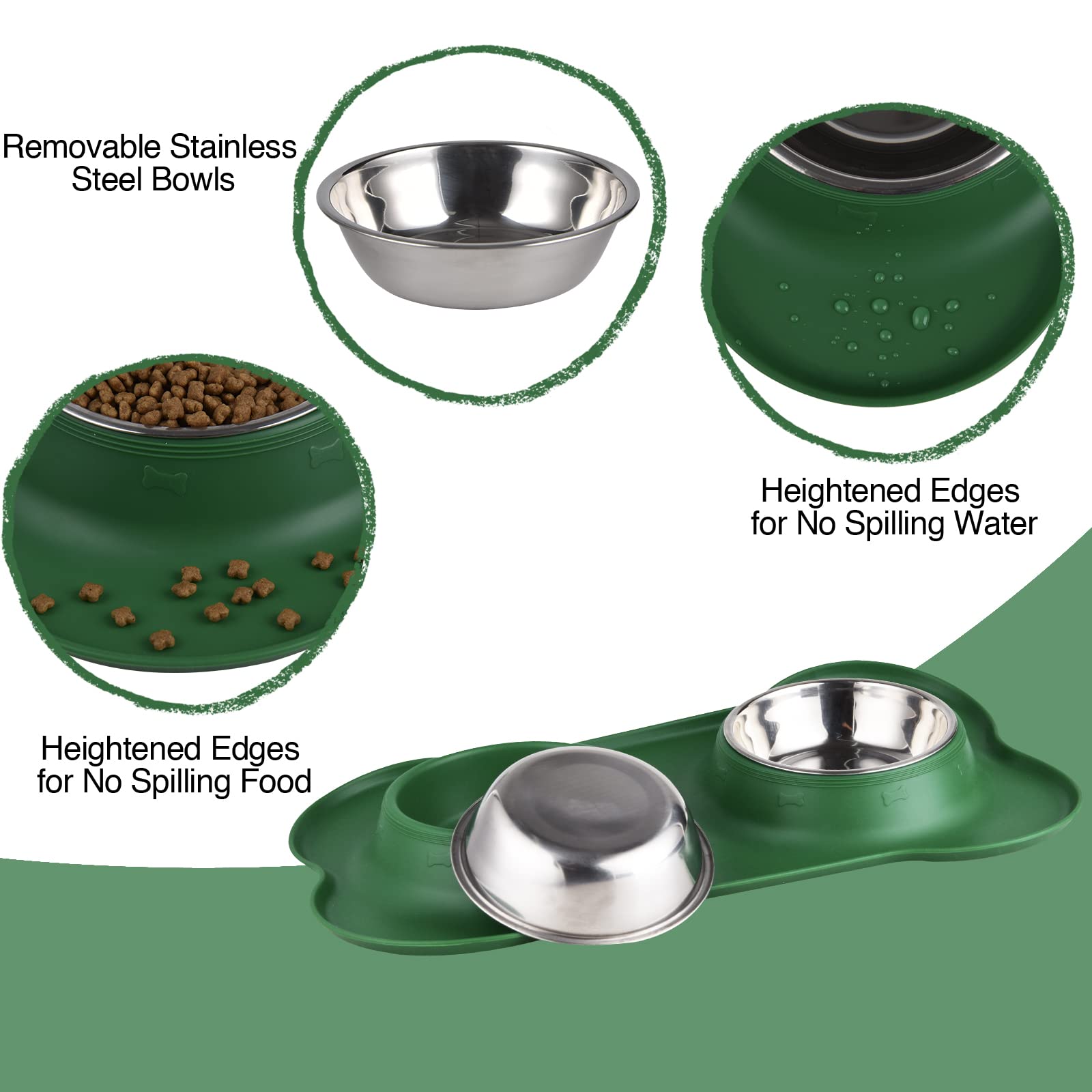 Juqiboom rolled-edge mat contains spills for a cleaner floor