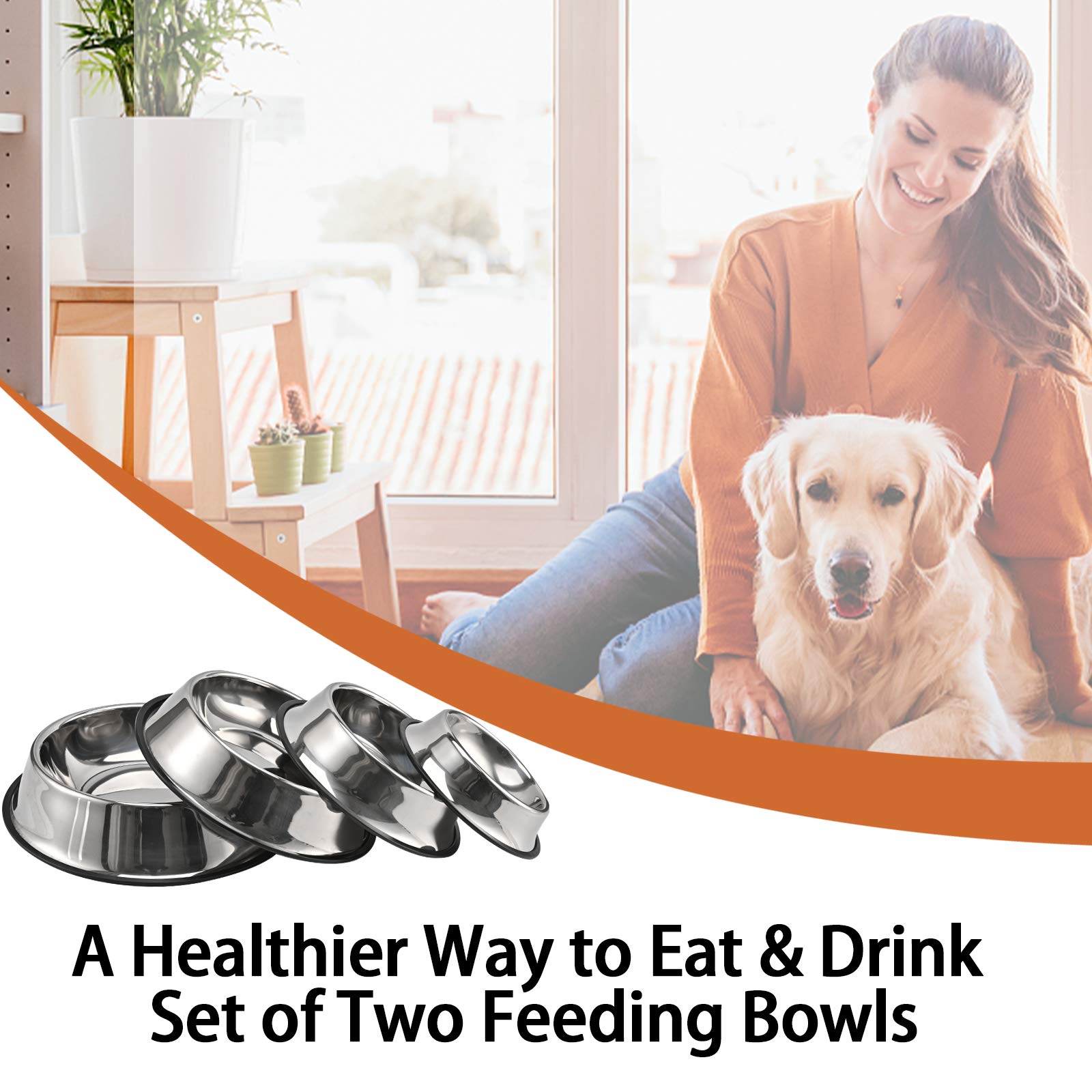 Juqiboom pet dining setup showing two bowls ready for kibble or water