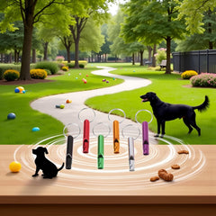 Juroicessry dog whistle helps with bark control through high-frequency cues