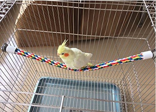 Jusney Bird Rope Perch soothes tender feet with soft grip and positioning.