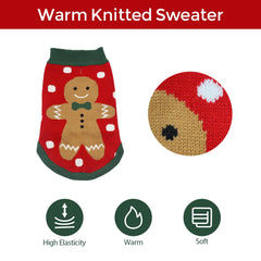 Just Jolly leash hole sweater allows quick leash access during walks