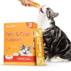 Just Try 20 tubes pack front shows easy feeding portions for daily care