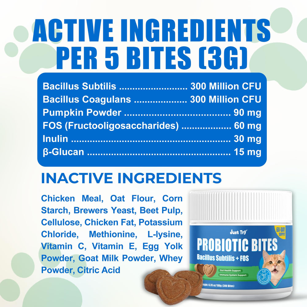 Just Try 300 Bites FOS for gut-friendly fiber