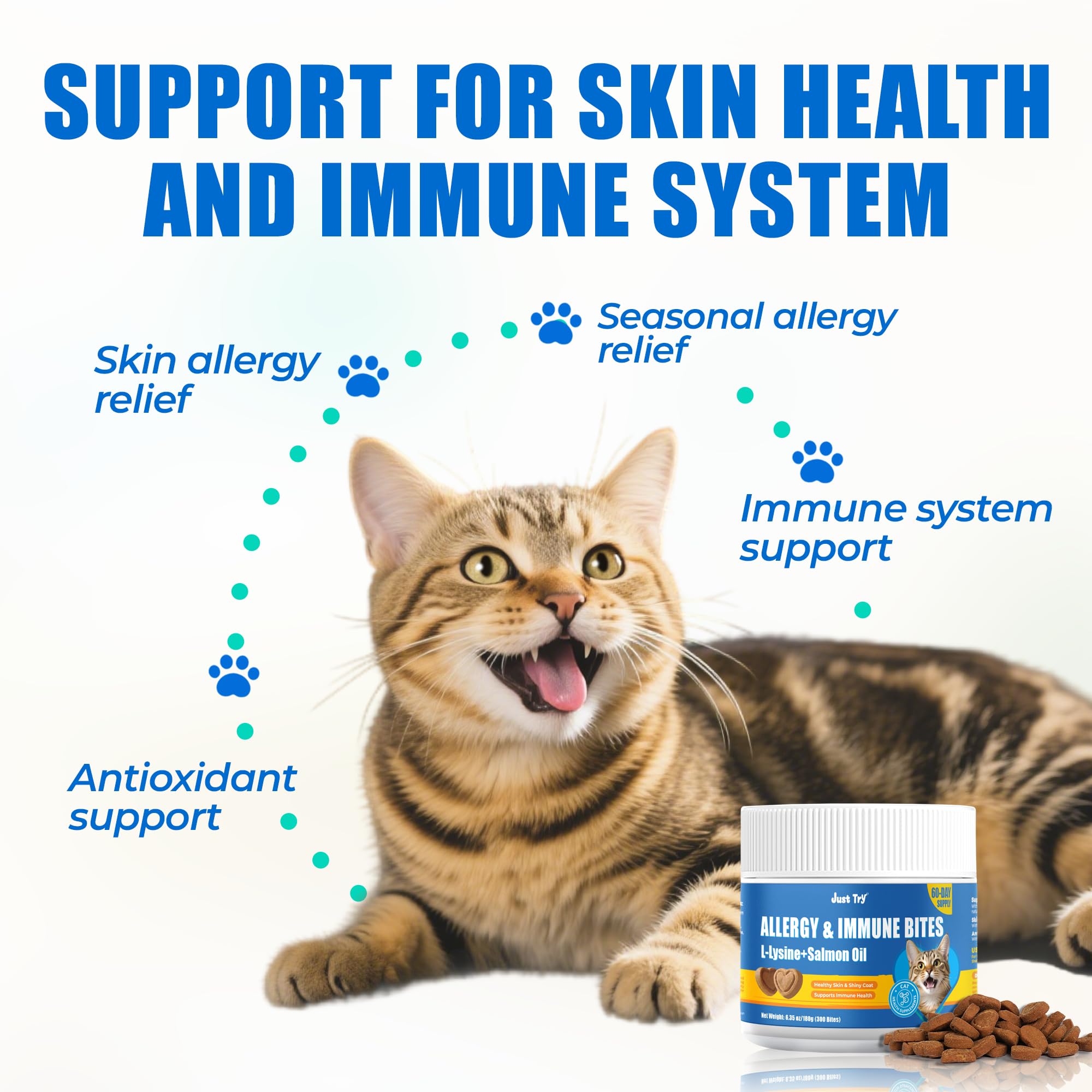 Just Try 300 Bites chicken-flavor-cats-treats emphasize tasty way to support coat health