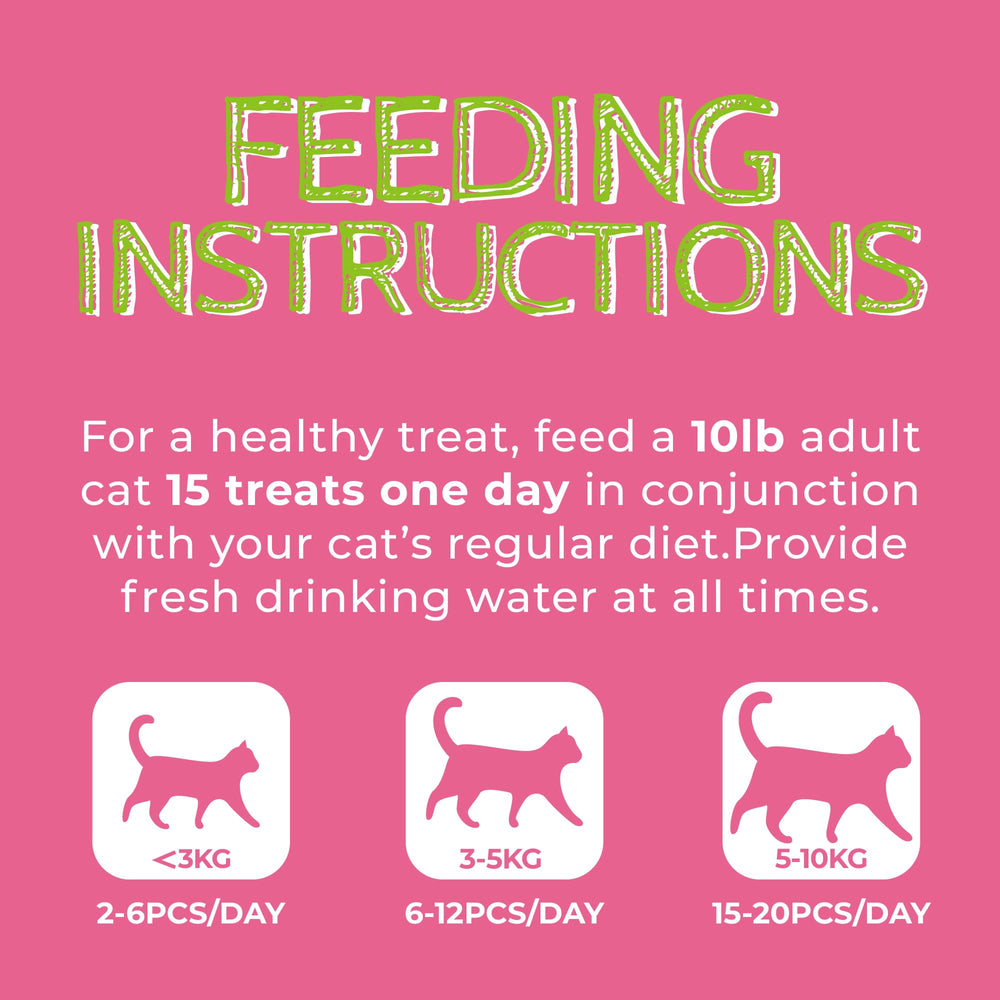 Just Try cat treats suitable for all ages and sizes.