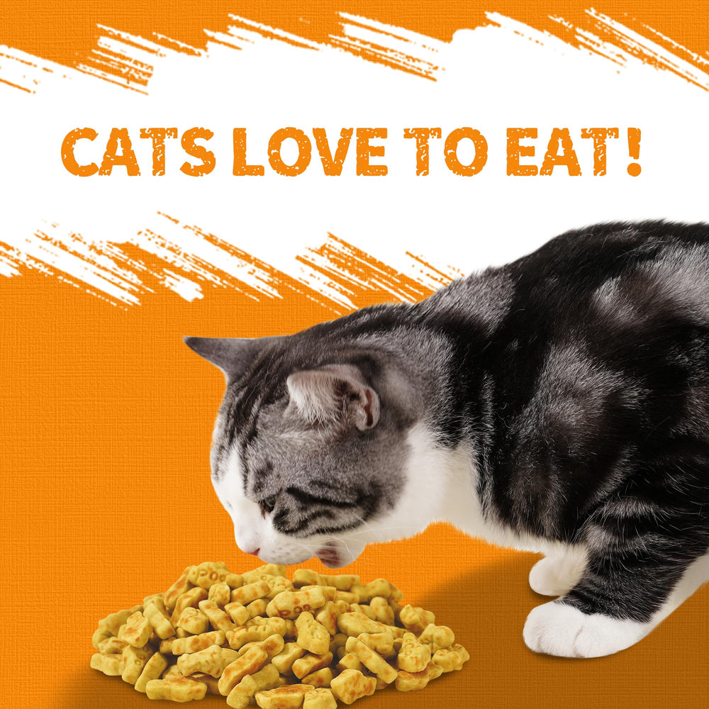 Just Try cat treats dental-crunch close-up promoting dental health and fresh breath