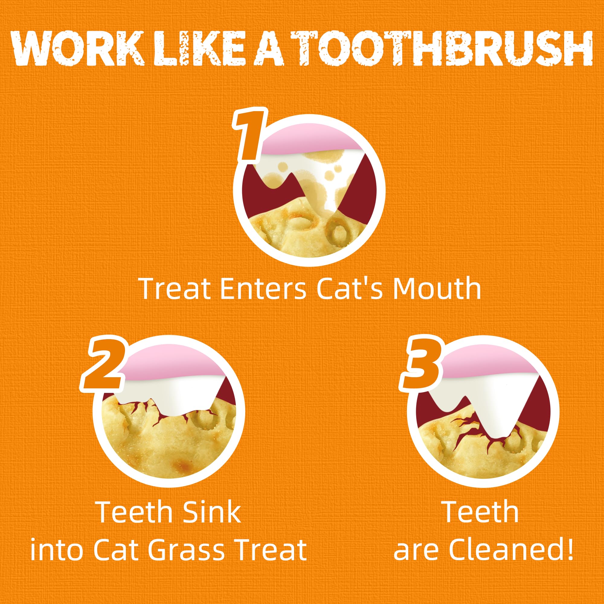 Just Try cat treats kittens-friendly bite-size pieces on a mat