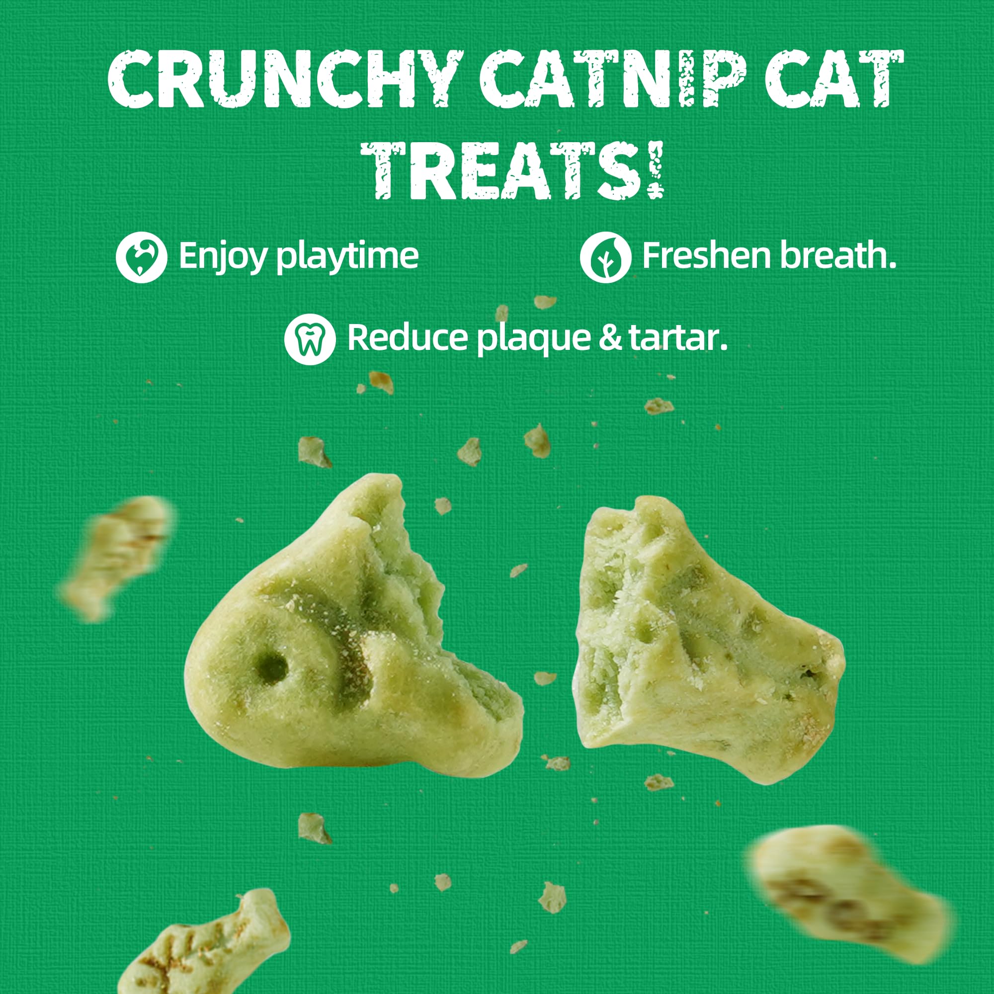 Just Try catnip treats kitty-relaxed scene emphasizes stress-relief and playful interaction.