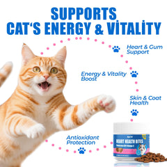 Just Try CoQ10 Bites chicken-flavor chews appeal to picky cats while supporting heart function