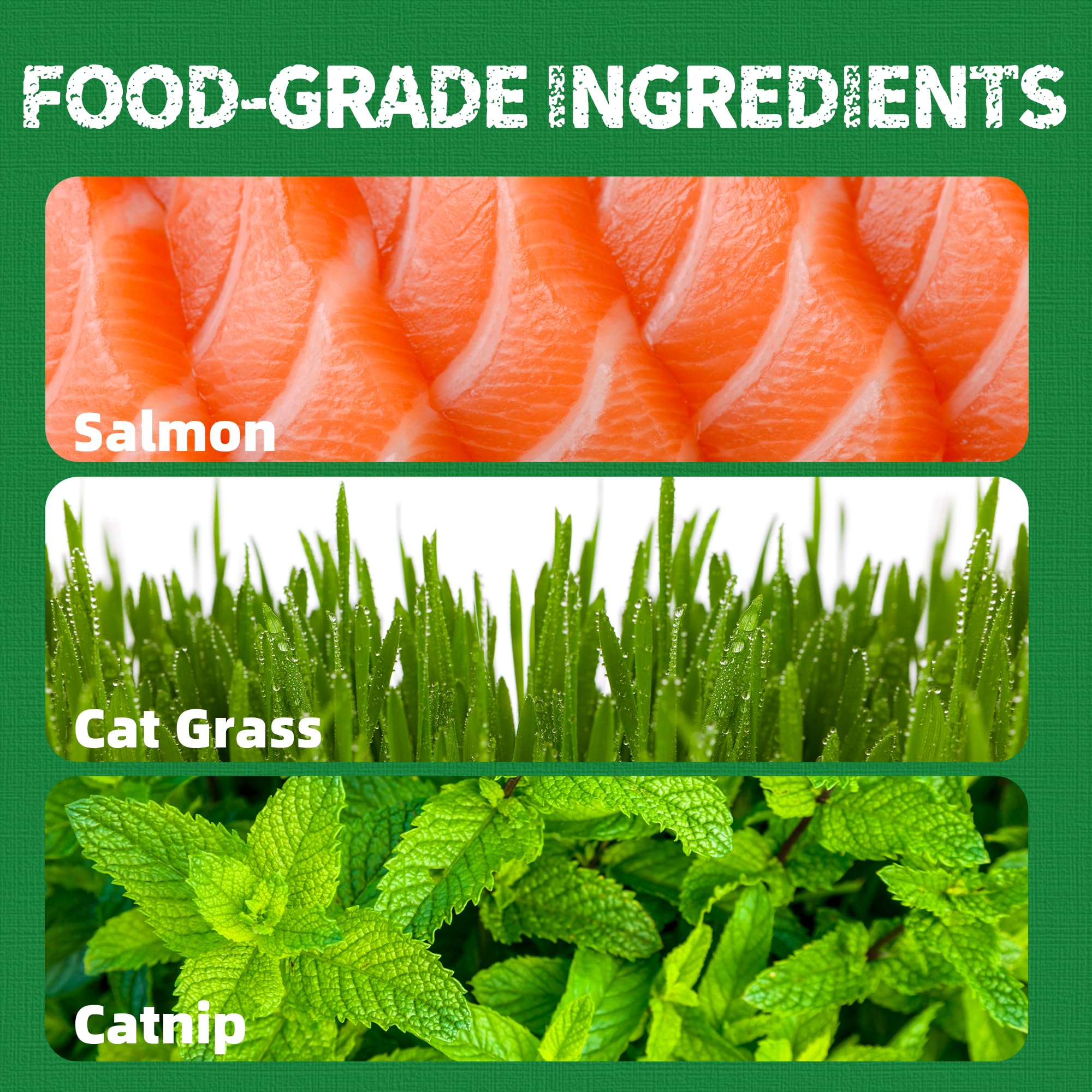 Just Try dental-cleaning treats in salmon flavor for tartar reduction