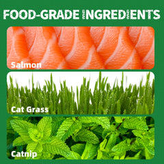 Just Try dental-cleaning treats in salmon flavor for tartar reduction