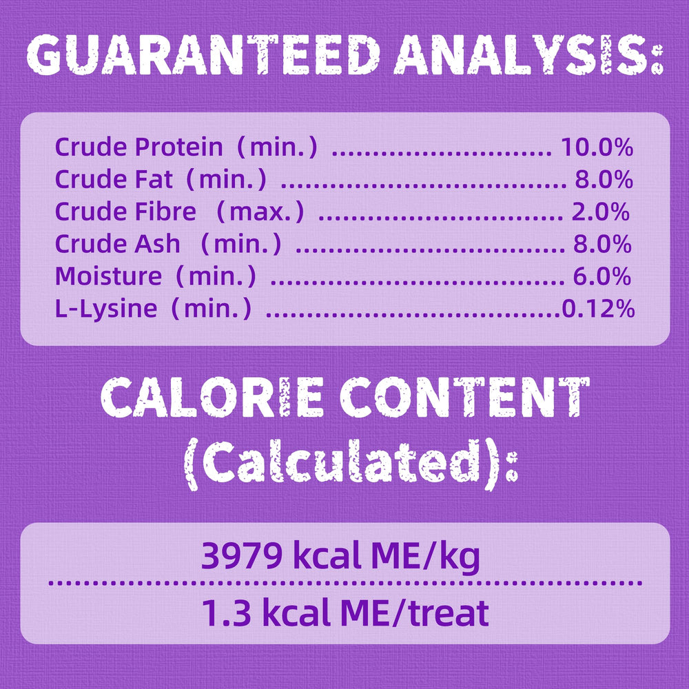 Just Try Lysine Cat Treats Crunch texture aids dental care