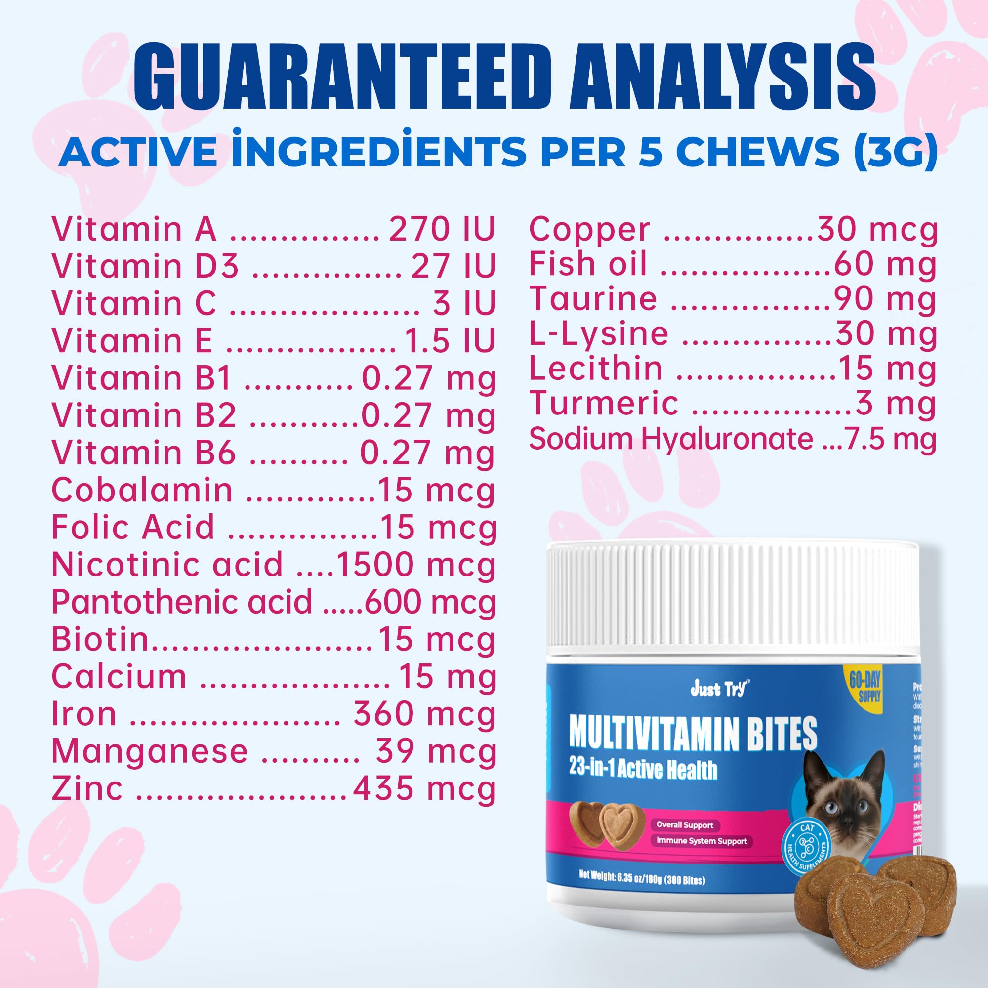 Just Try senior cat bites jar image ideal for aging cats