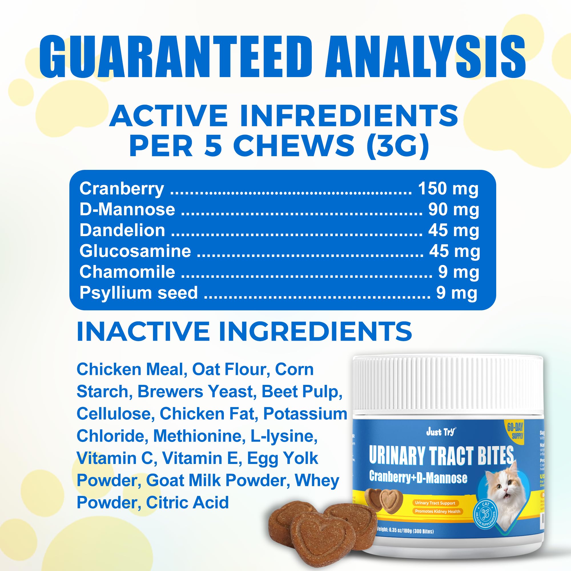 Just Try Urinary Tract Bites owner giving treats for daily urinary comfort routine.
