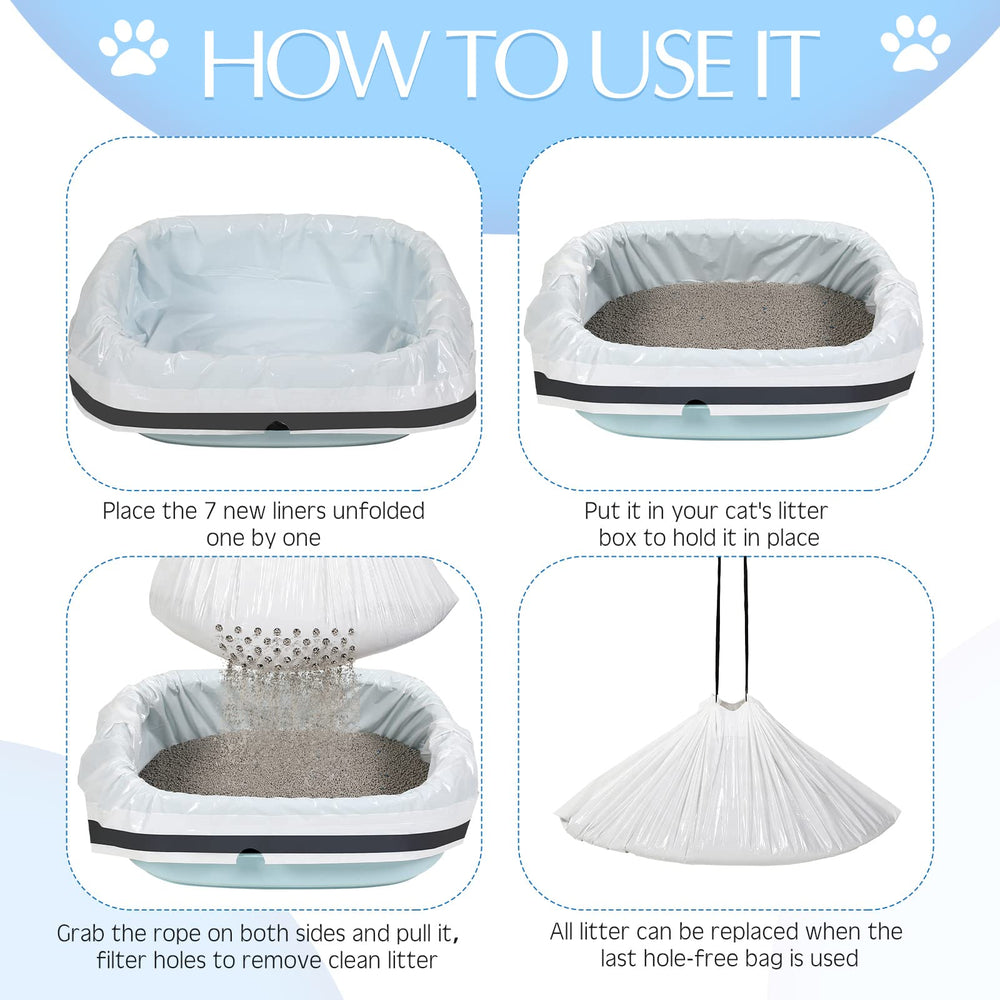Jutom bottom holes filter litter to showcase the sifting feature.