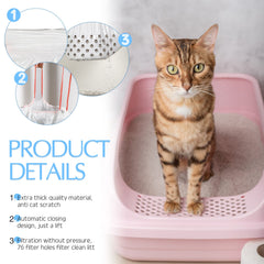 Jutom drawstring litter bag closeup highlights hassle-free sealing after use.