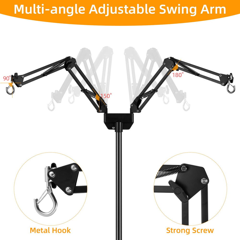 juttilax anti-tip clip base secures the lamp stand for safer terrarium setups
