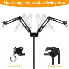 juttilax anti-tip clip base secures the lamp stand for safer terrarium setups
