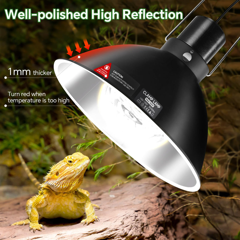 juttilax basking-spot lamp for bearded dragons and lizards