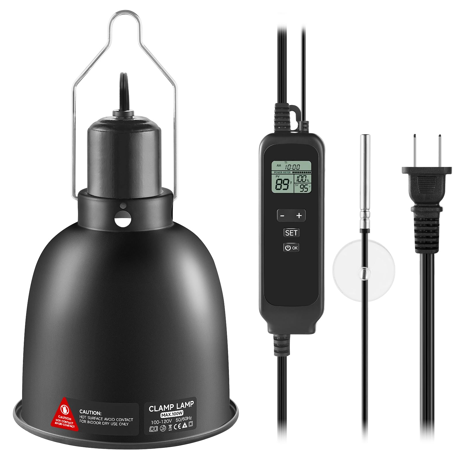 juttilax reptile heat lamp dome enhances UV output for basking and activity