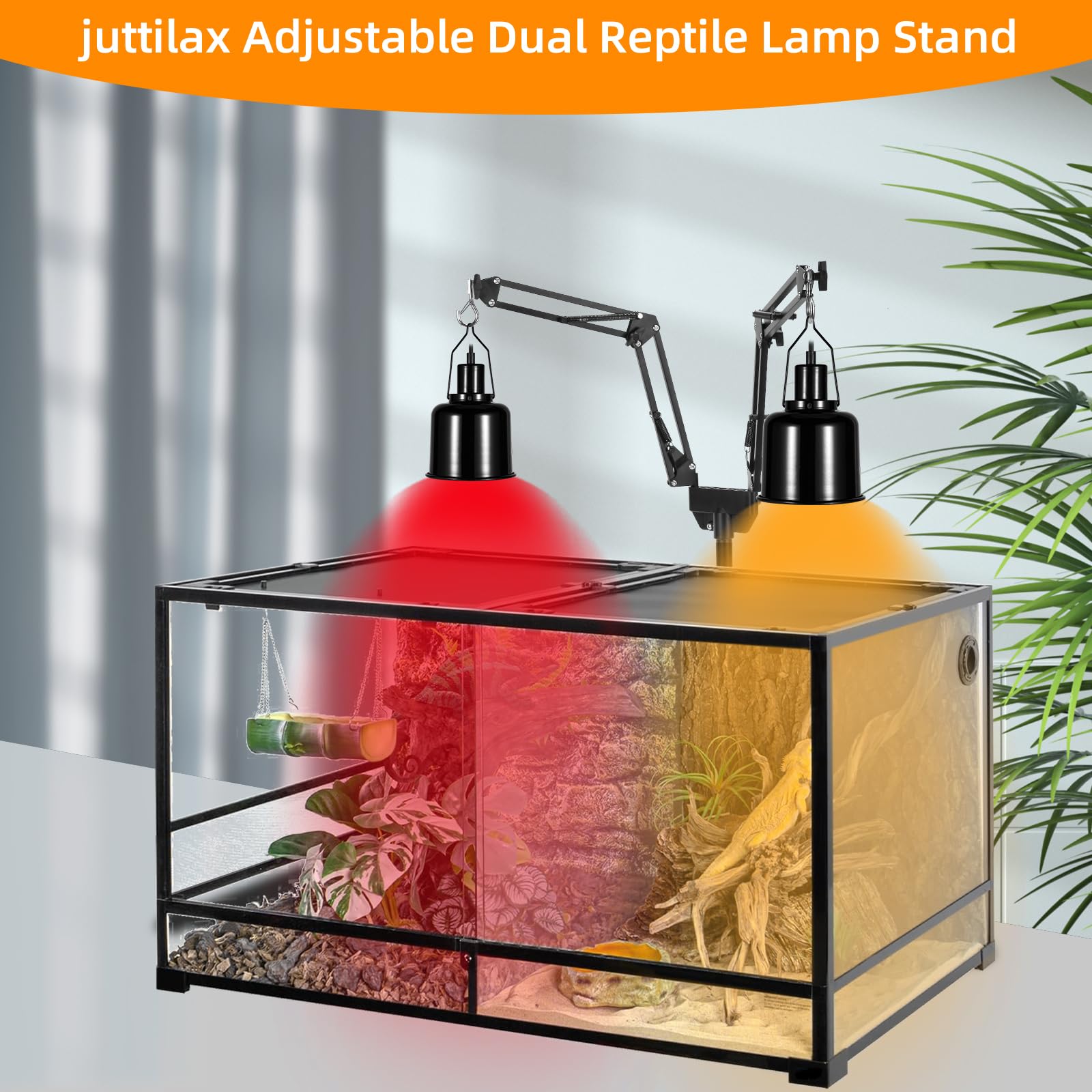 juttilax versatile use for reptiles, amphibians, and plants in terrariums and brooders