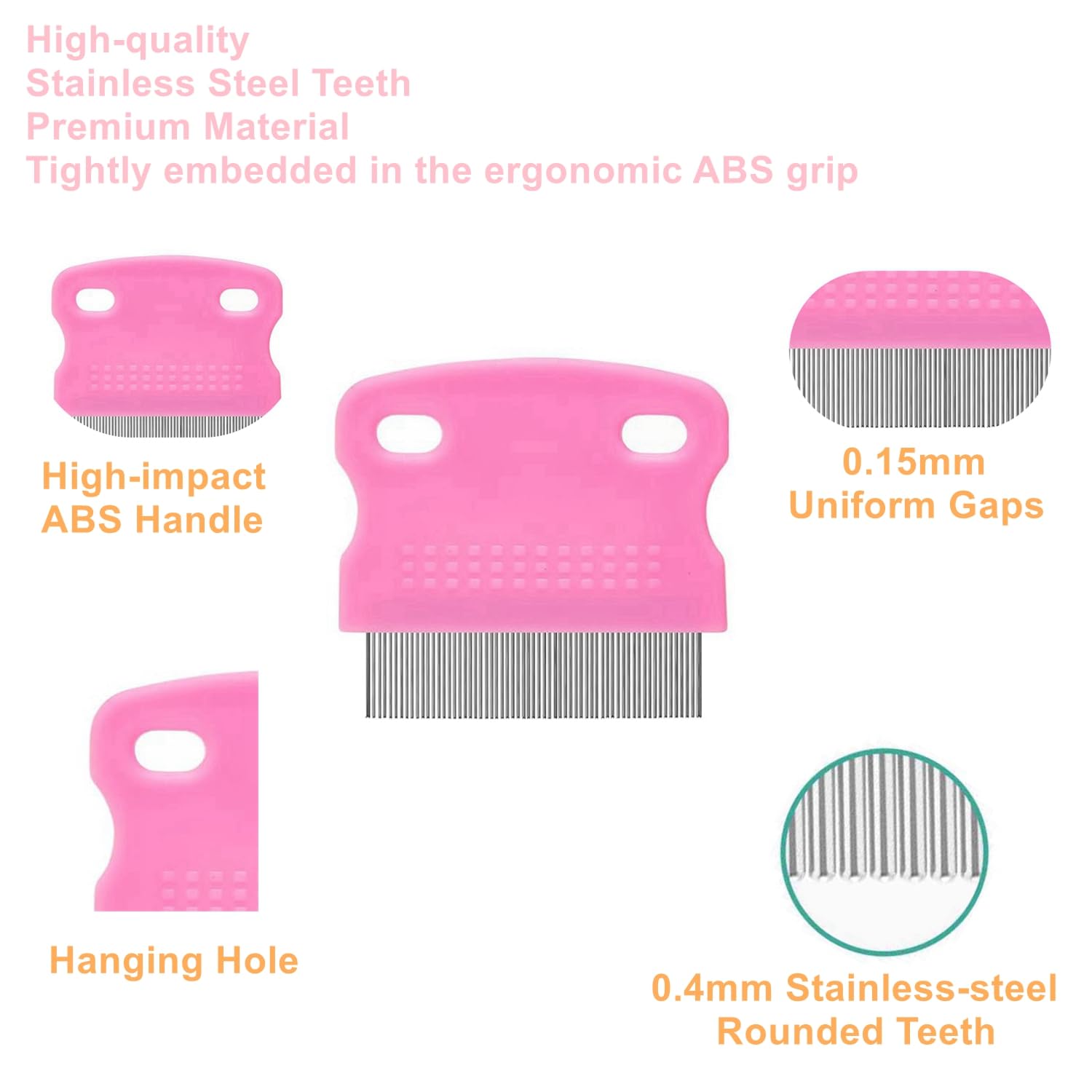JUWANTU ergonomic-handle combs offer comfortable grip for longer grooming sessions.